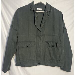 Army Green Jean Jacket Women’s Medium Coco + Jameson Button Up